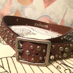 EXPRESS brown leather belt